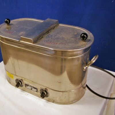 Würstchenwärmer "Saluta" Messing vernickelt