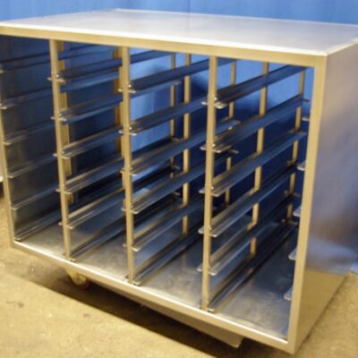 Tablettstation / Etagere / Geschirrrückgabe Edelstahl, 145x90x106 cm