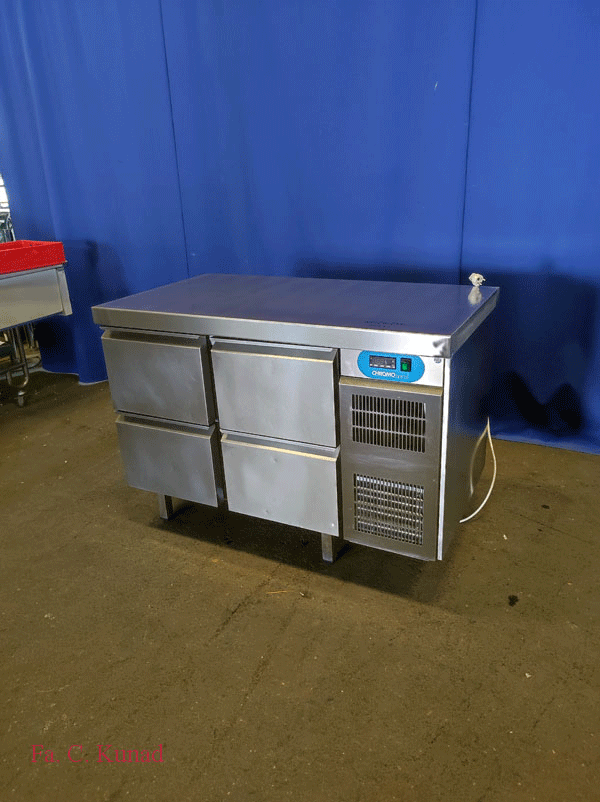 Kühltisch Chromo Norm, 125x70x90 cm