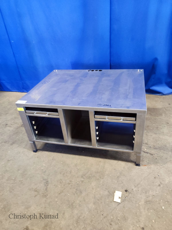 Unterbau Edelstahl für Rational VCC / Firma Tischgerät 110x87x61 cm