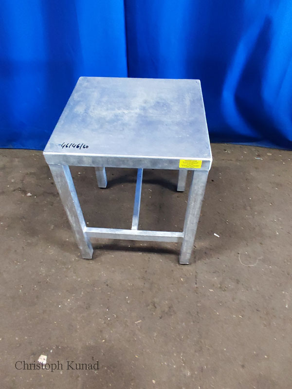 Unterbau Hocker Alu 46x46x60 cm Untergestell