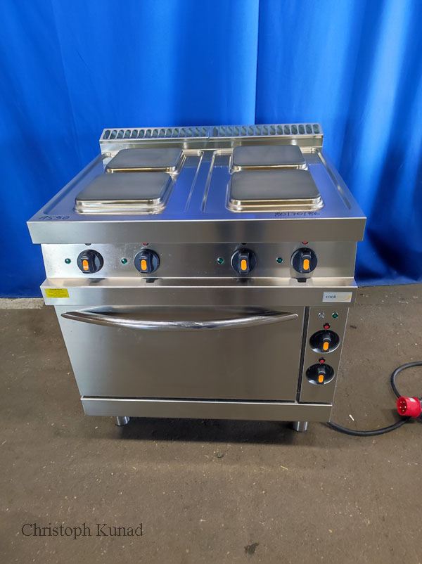 Herd 4 Platten mit Backrohr  Cookmax 400 V