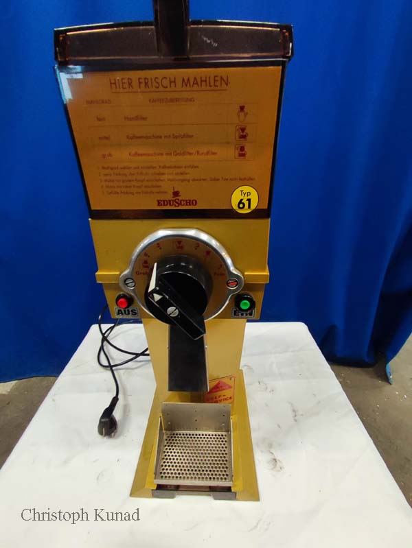 Kaffeemühle Eduscho Guatemala Typ 61 K32 SB2, Gewürzmühle, Pfeffermühle