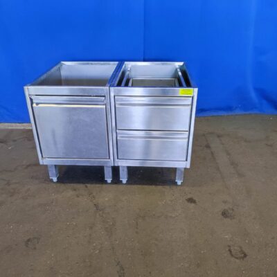 Unterbau für Geräte Edelstahl, 80x54x60 cm