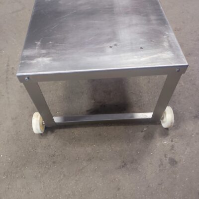 Unterbau Edelstahl fahrbar 68x74x51 cm