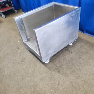 Wagen Edelstahl fahrbar 60x80x68 cm Rauchstockwagen