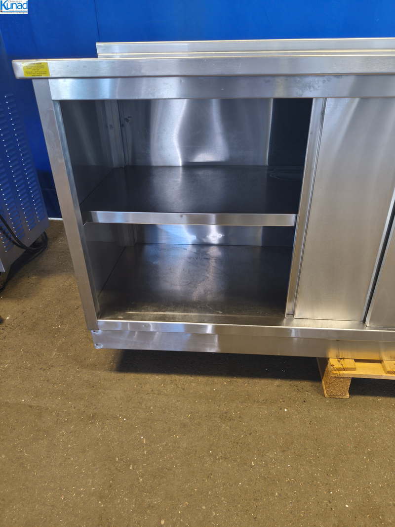 Arbeitsschrank Edelstahl 270x60x90 cm – Bild 2