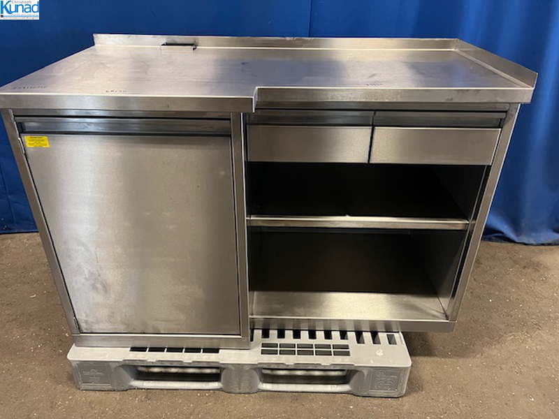 Arbeitsschrank Edelstahl 139x70x90 cm Unterbau