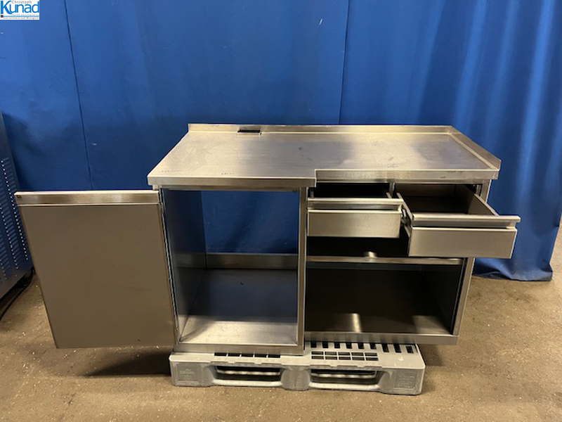 Arbeitsschrank Edelstahl 139x70x90 cm Unterbau – Bild 4