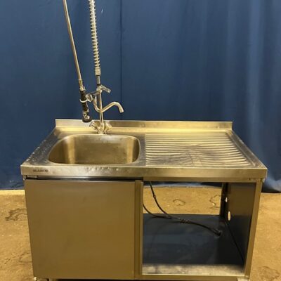 Spültisch Edelstahl 120x70x86 cm 1 Becken Spülschrank 1 Türe