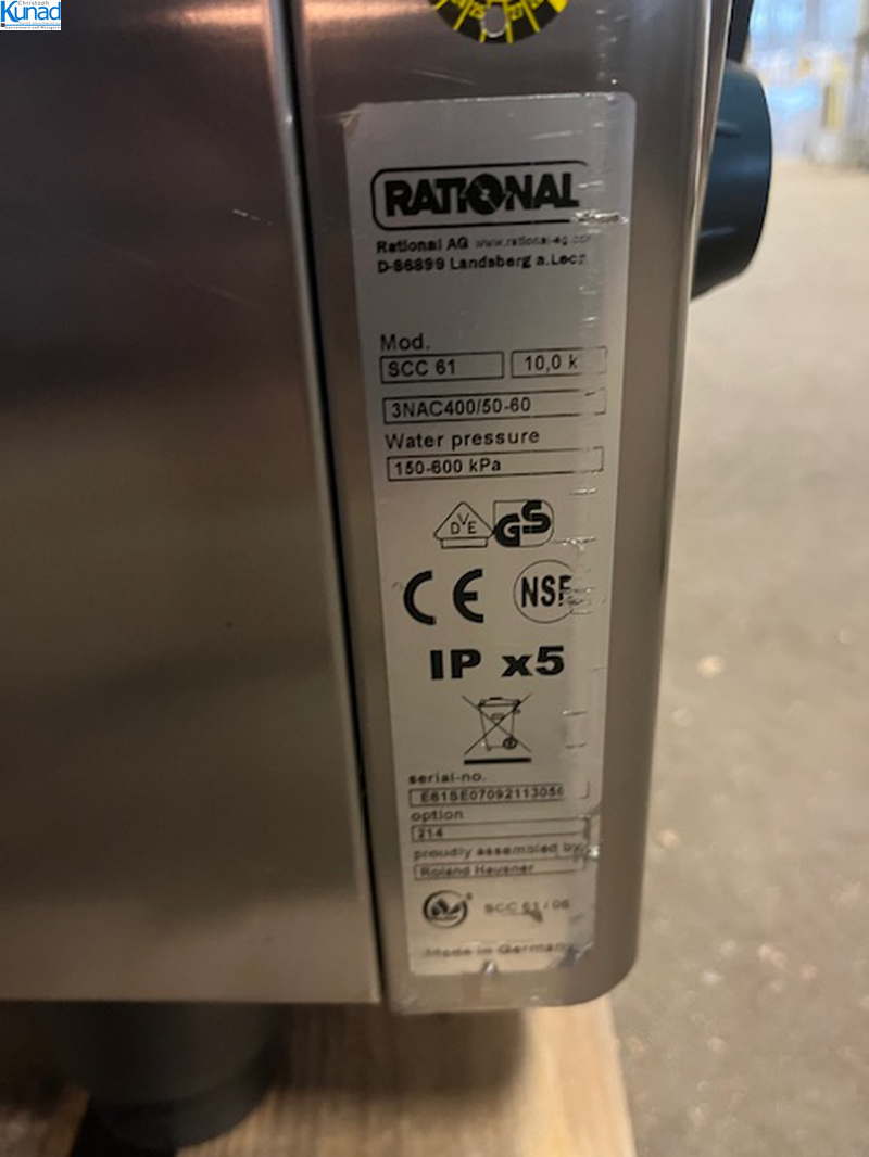 Kombidämpfer Rational SCC61 für 6 x 1/1 GN – Bild 4