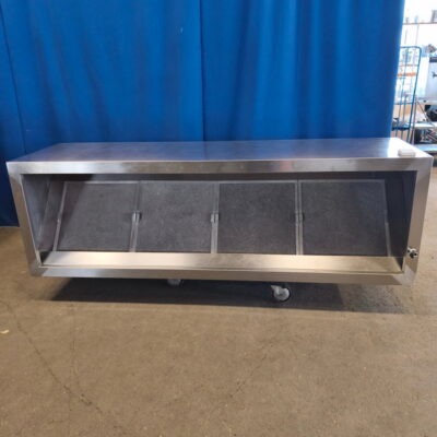 Abzugshaube Wand- oder Mittelhaube Edelstahl 220x70x60 cm