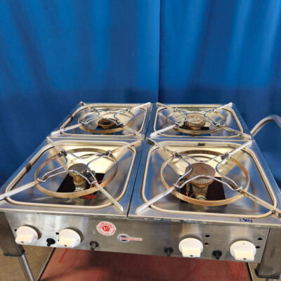 Gasherd Heidebrenner 4 Flammen Tischgerät 82x82x22 cm