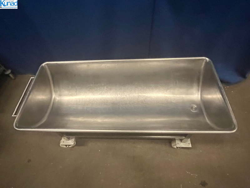 Mulde Edelstahl fahrbar Mengmulde 200 Liter – Bild 3
