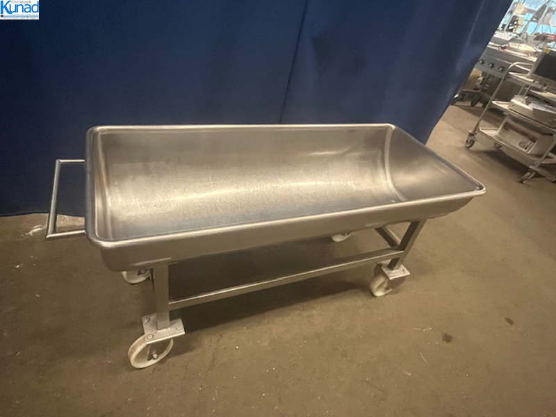 Mulde Edelstahl fahrbar Mengmulde 200 Liter – Bild 2