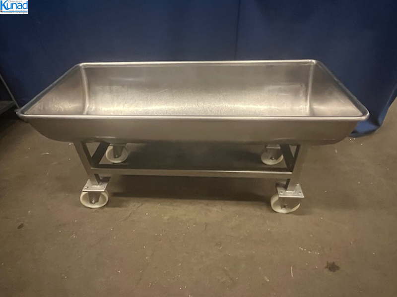 Mulde Edelstahl fahrbar Mengmulde 200 Liter
