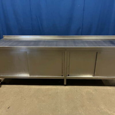 Arbeitsschrank Edelstahl 270x70x86 cm