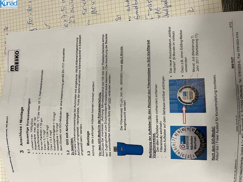 Spülmaschine Meiko FV40.2G GiO Gläserspülmaschine mit Umkehr-Osmose – Bild 2