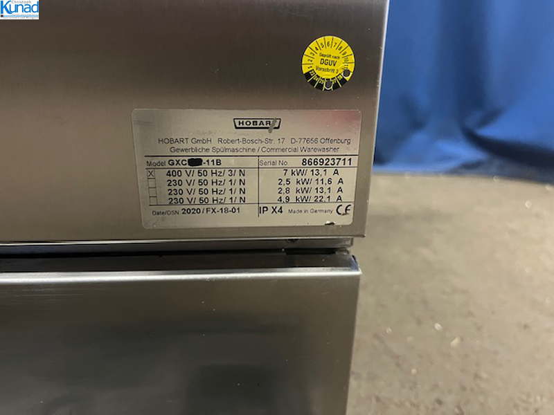HOBART Gläserspülmaschine PROFI GXC-11B Nachfolgemodell von GXC-11A – Bild 5
