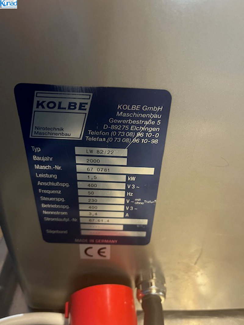 Fleischwolf KOLBE LW 82/22 Ladenwolf Tischwolf – Bild 2