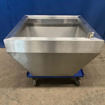 Abzugshaube Edelstahl 70x70x50 cm Inselhaube ohne Motor