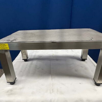 Hocker Schemel Ablage Aufsatz Edelstahl 55x30x25 cm