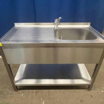 Spültisch Edelstahl 120x60x86 cm 1 Becken