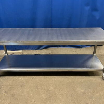 Arbeitstisch Edelstahl 200x80x90 cm