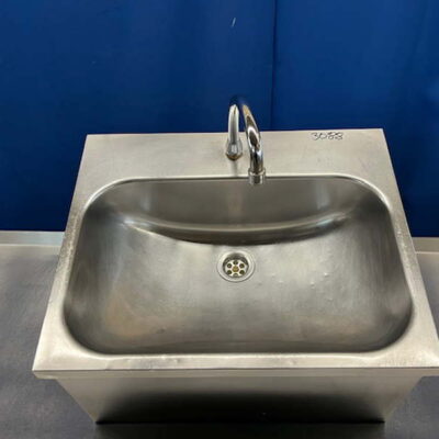 Handwaschbecken Edelstahl 55x45x30 cm Kniedruck