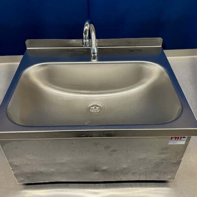 Handwaschbecken Edelstahl 55x45x27 cm Kniedruck