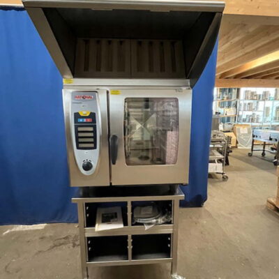 Kombidämpfer RATIONAL SCC61 mit Ultra-Vent Abzugshaube Kombination mit Unterbau fahrbar - Topp Zustand