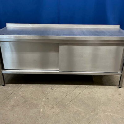 Arbeitsschrank Edelstahl 200x60x86 cm