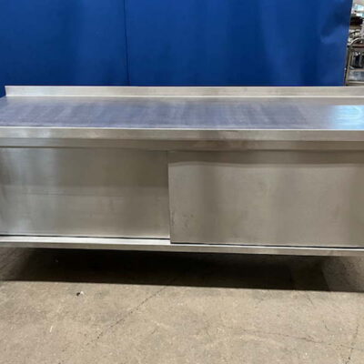 Arbeitsschrank Edelstahl 200x60x86 cm