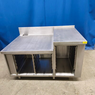 Unterbau Edelstahl Gesamtbreite  140 cm für Kombidämpfer o. Ä.