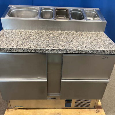 Kühltisch Pizzakühltisch SCHÄGRO Zutatenkühlung 104x70x104 cm