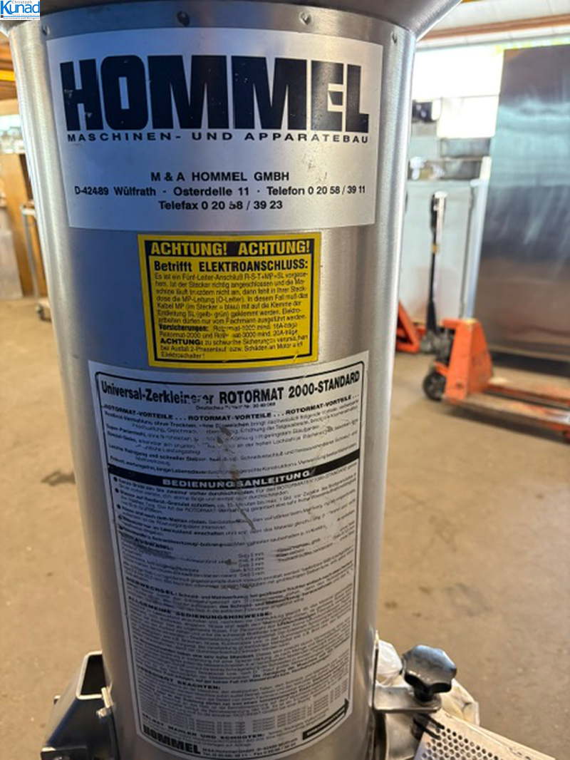 Universalzerkleinerer HOMMEL ROTORMAT 2000 Standard Restbrotzerkleinerer – Bild 5