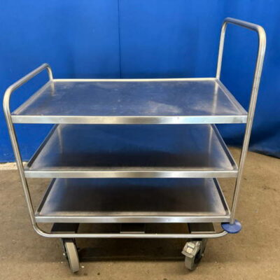 Servierwagen Edelstahl 100x63x125 cm