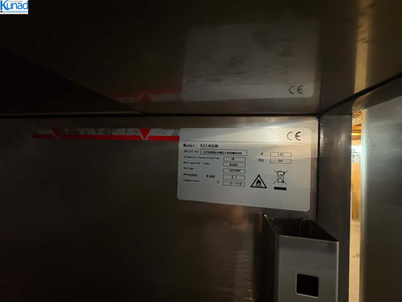 Kühlschrank Edelstahl KSI400N 147x83x200 cm fahrbar – Bild 4