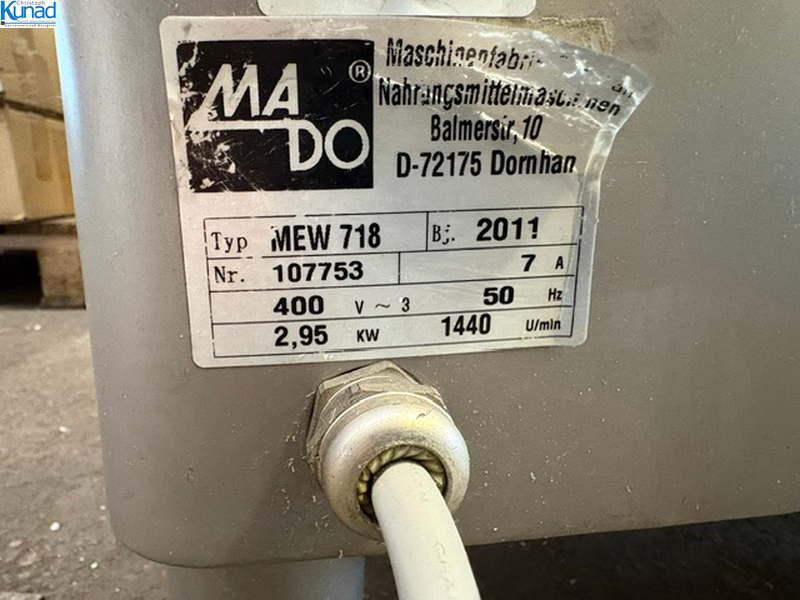 Fleischwolf MADO Optimo MEW718 Stopfwolf mit Separator – Bild 6