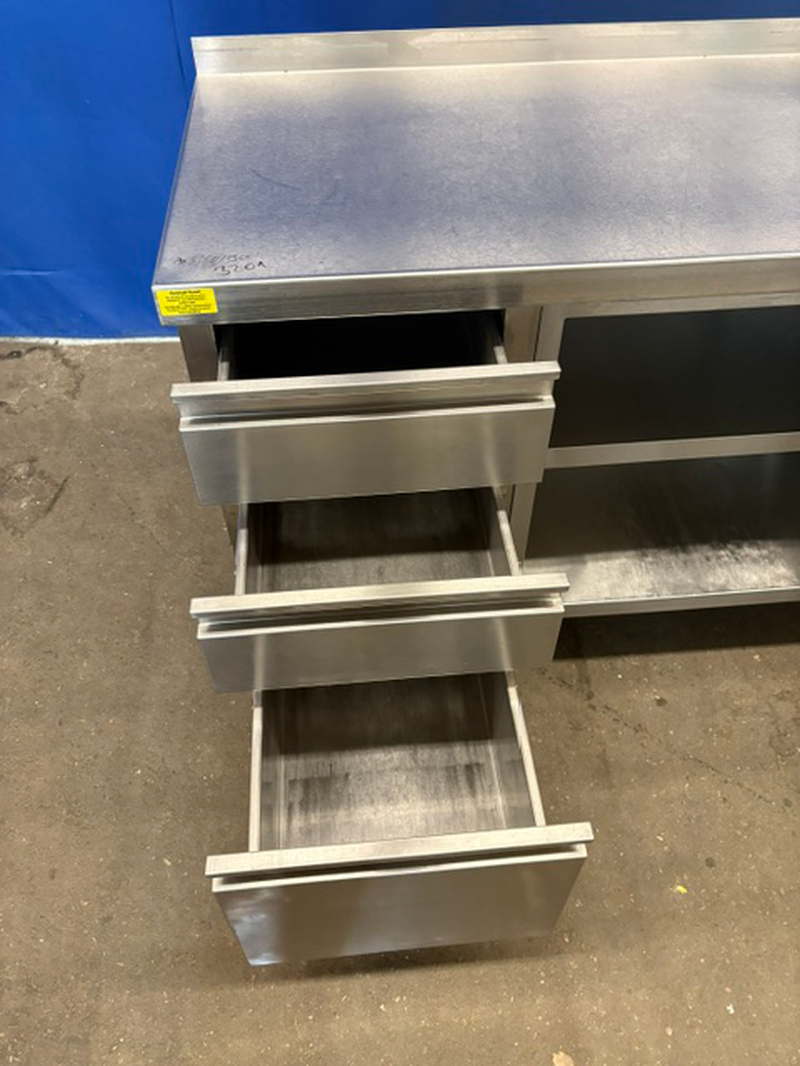 Arbeitschrank Edelstahl 165x60x90 cm mit Schubladen – Bild 6