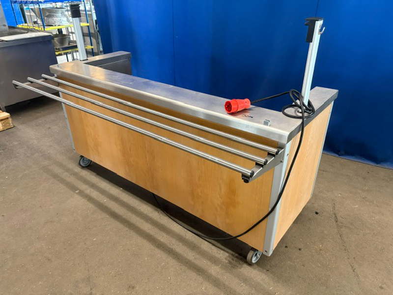 BLANCO Manhatten Anfahrwand MAN 5 mit Tablettrutsche 190x70x90 cm fahrbar – Bild 6