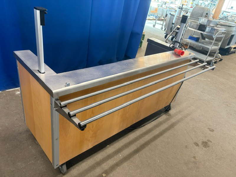 BLANCO Manhatten Anfahrwand MAN 5 mit Tablettrutsche 190x70x90 cm fahrbar – Bild 5