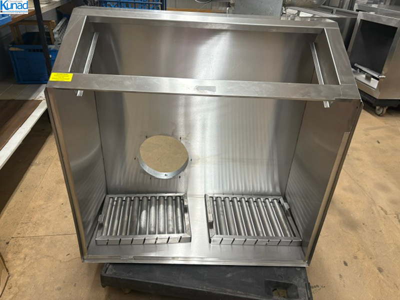 Abzugshaube Edelstahl für Kombidämpfer Aufsatz-Lüftung 90x88x41 cm ohne Motor – Bild 5
