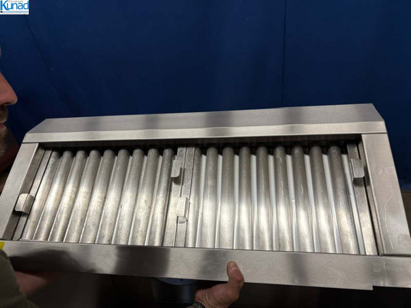Abzugshaube Edelstahl für Kombidämpfer Aufsatz-Lüftung 90x88x41 cm ohne Motor – Bild 2
