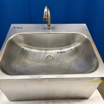 Handwaschbecken Edelstahl 55x45x30 cm mit Kniebedienung
