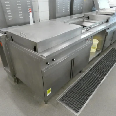 Fritteuse MKN 1 Becken Großbeckenfritteuse 115 Liter mit Hebeautomatik einzeln oder Frittierstrasse