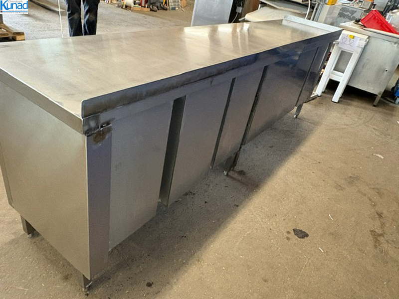 Arbeitsschrank Edelstahl 287x60x90 cm mit Schubladen – Bild 8