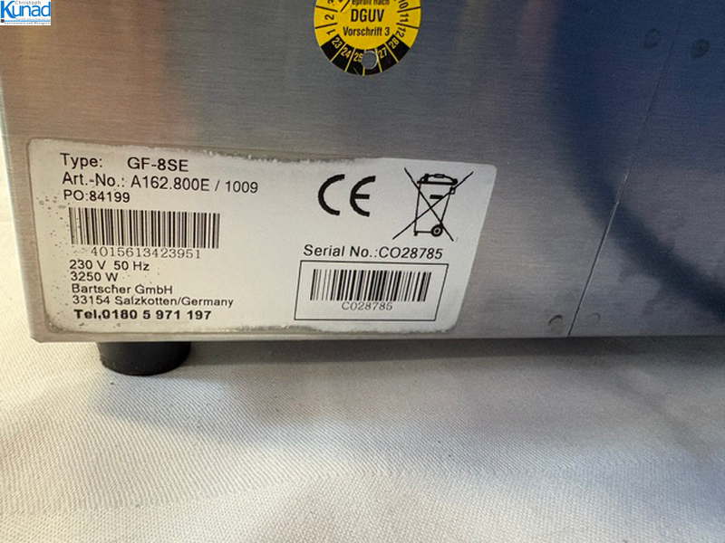 Fritteuse BARTSCHER GF-8SE 1 Becken 8 Liter – Bild 5