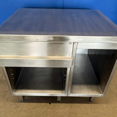 Arbeitsschrank Edelstahl 100x80x90 cm Unterbau offen