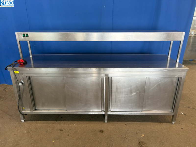 Wärmeschrank / Arbeitsschrank Edelstahl 225x70x86 / 126 cm Pass – Bild 7